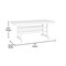 Flash Furniture Tolleson 7 Pc Adirondack Set w/72-in Rectangle Recycled HDPE Table and 6 Chairs w/Cupholders, Wht LE-HMP-158-2037-WHT-GG - alternate 8